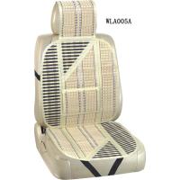 Fashionable Summer Cooling Bamboo Car Seat Cushion With Beige And Gray